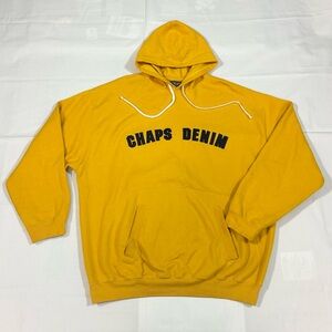 Vintage Chaps Ralph Lauren Men’s XL Sweatshirt Hoodie Fleece Pullover L/S Yellow